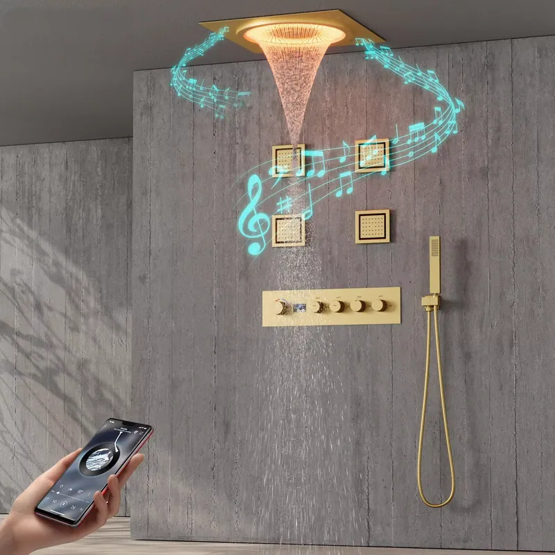 Intelligentes LED-Duschset Bad – Music Bewertung und Preis