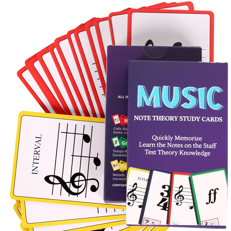 Musik-Flash-Karten für Klavier – Blank Sheet Music Notebook Bewertung und Preis