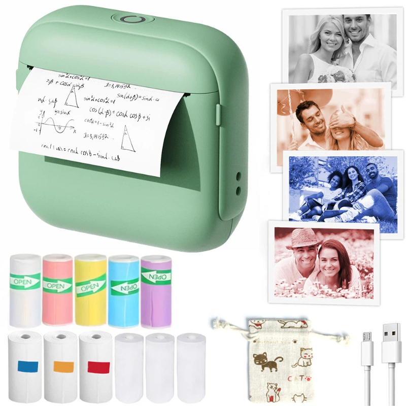 Mini-Taschen-Bluetooth-Thermod – Mini Pocket Thermal Printer Paper Roll Bewertung und Preis